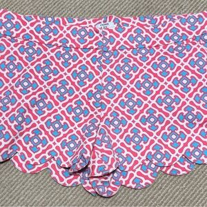 Crown & Ivy High Waist Pink and Blue Shorts